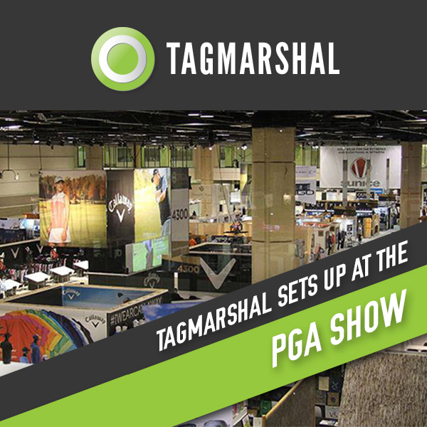 Tagmarshal set up next to PGA Technology Pavilion at PGA Show