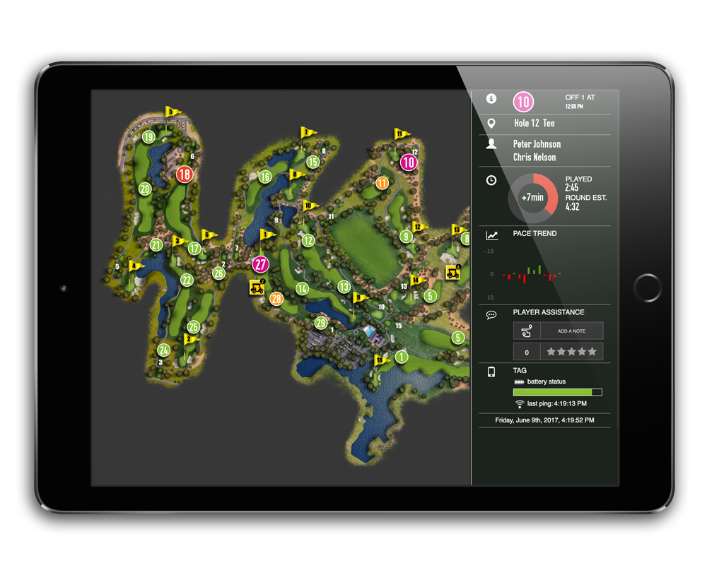Tagmarshal Golf Cart GPS Pace of Play Golf Management Software
