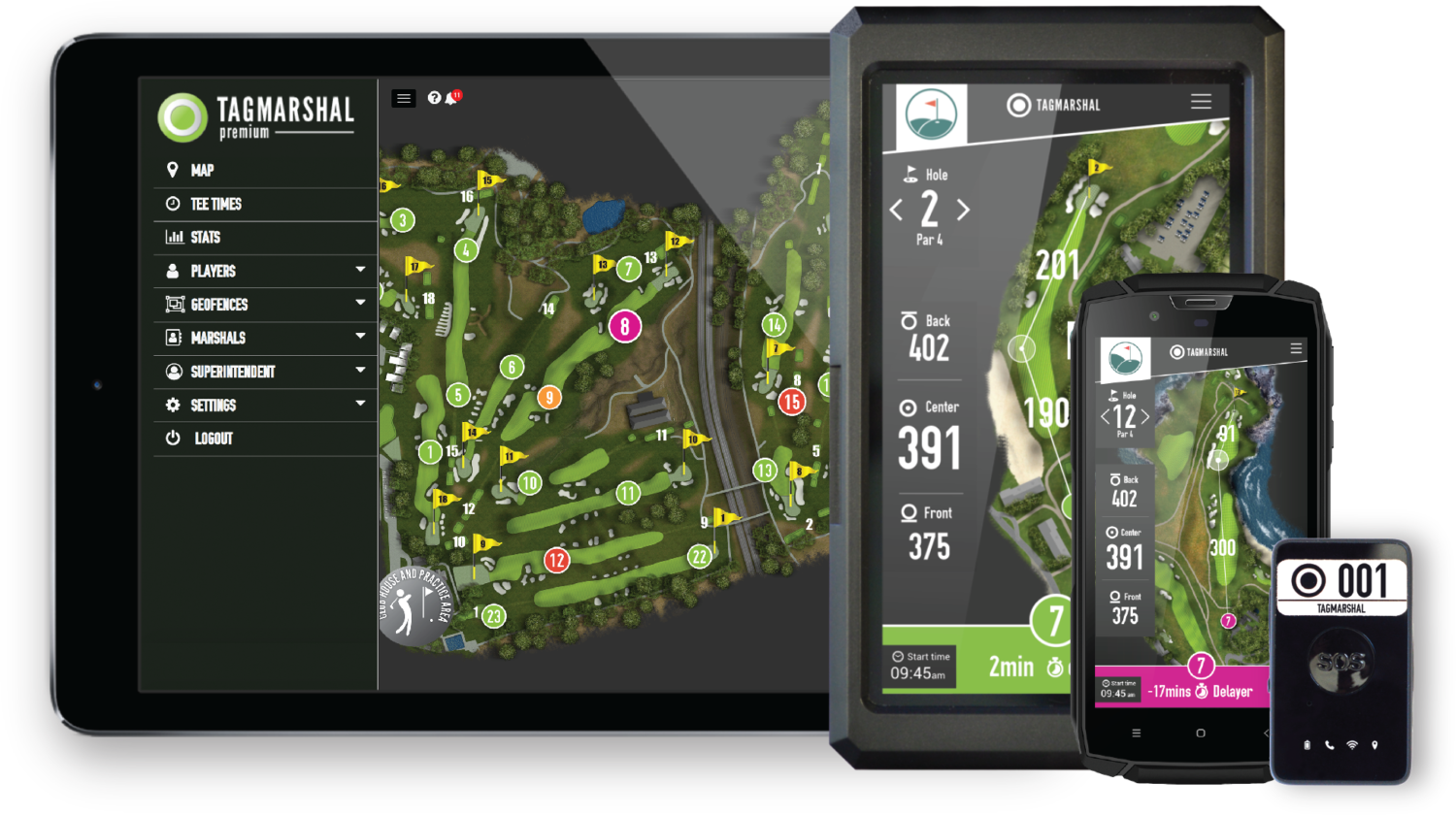 packshot_system_screens Golf Cart GPS Pace of Play Golf Management