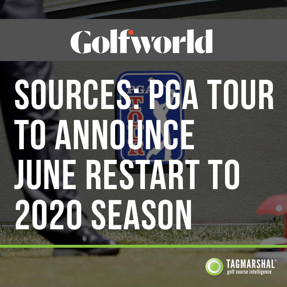 PGA Tour to announce June restart to 2020 season