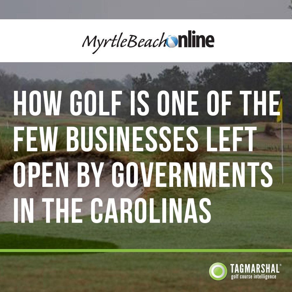 How golf is one of the few businesses left open by governments in the Carolinas