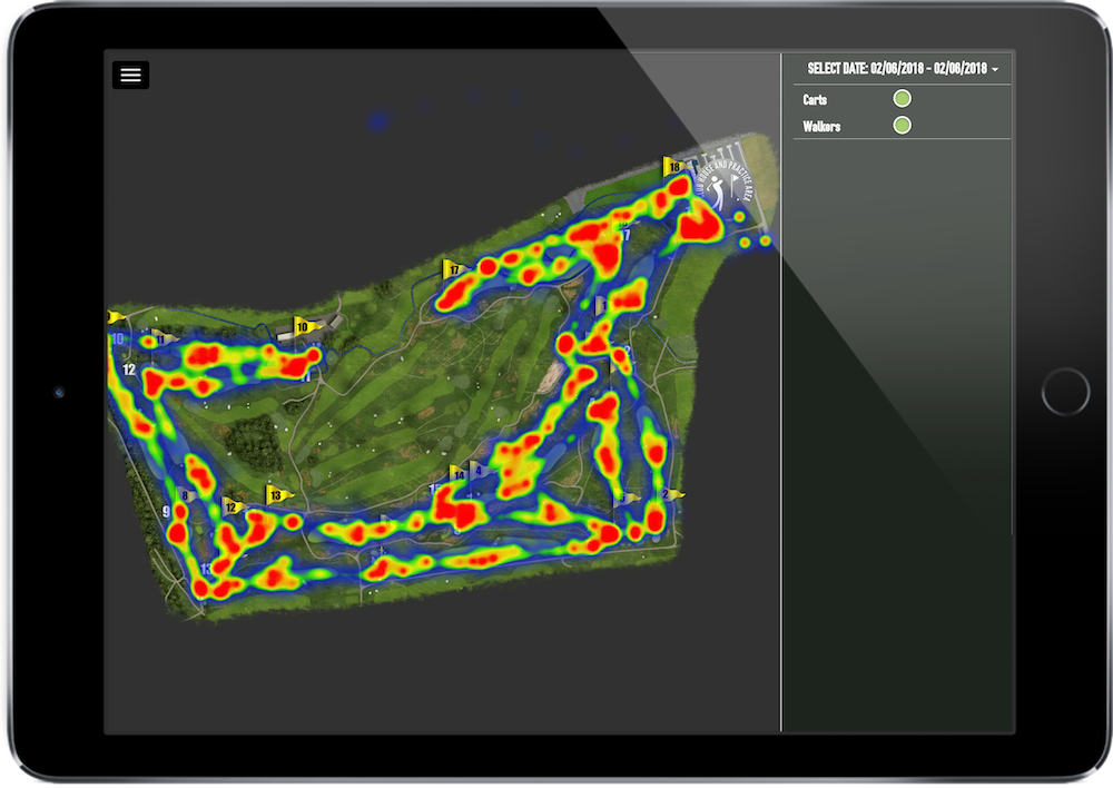 Tagmarshal - Utilization Heatmap - golf cart GPS