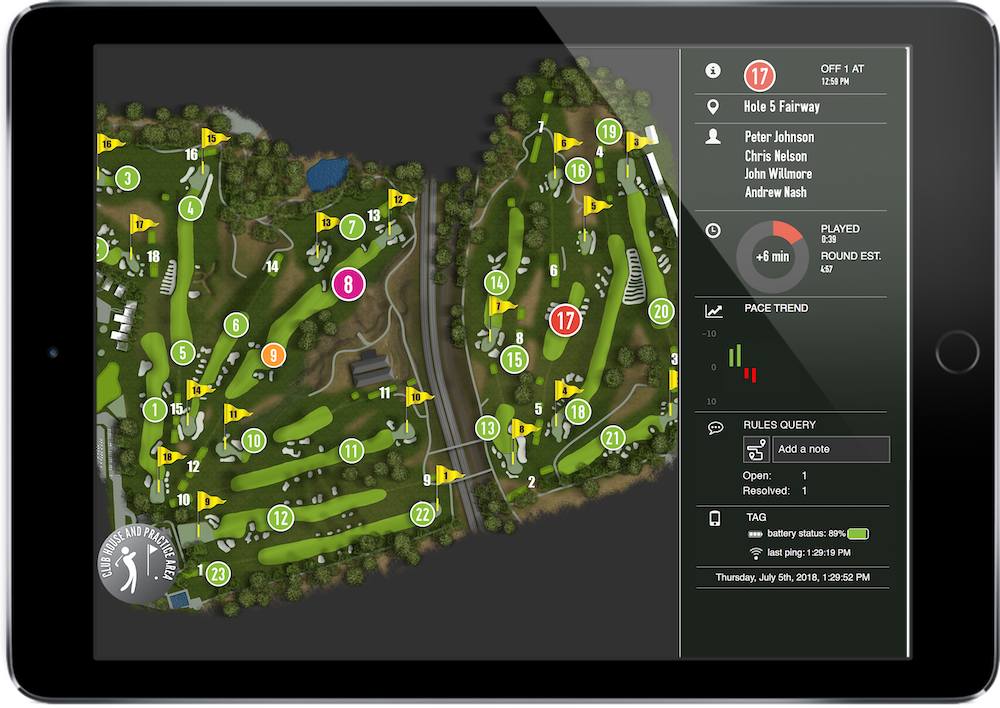Tagmarshal - Player Sidebar-golf cart GPS