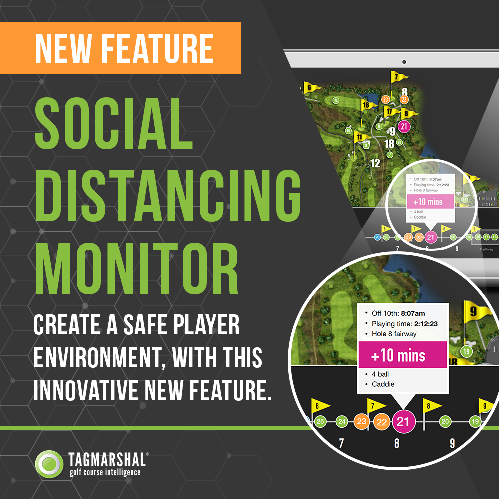 Tagmarshal launches golf industry’s first social distancing monitor