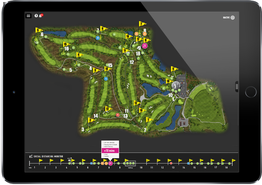Tagmarshal - Social distancing monitor - golf cart GPS