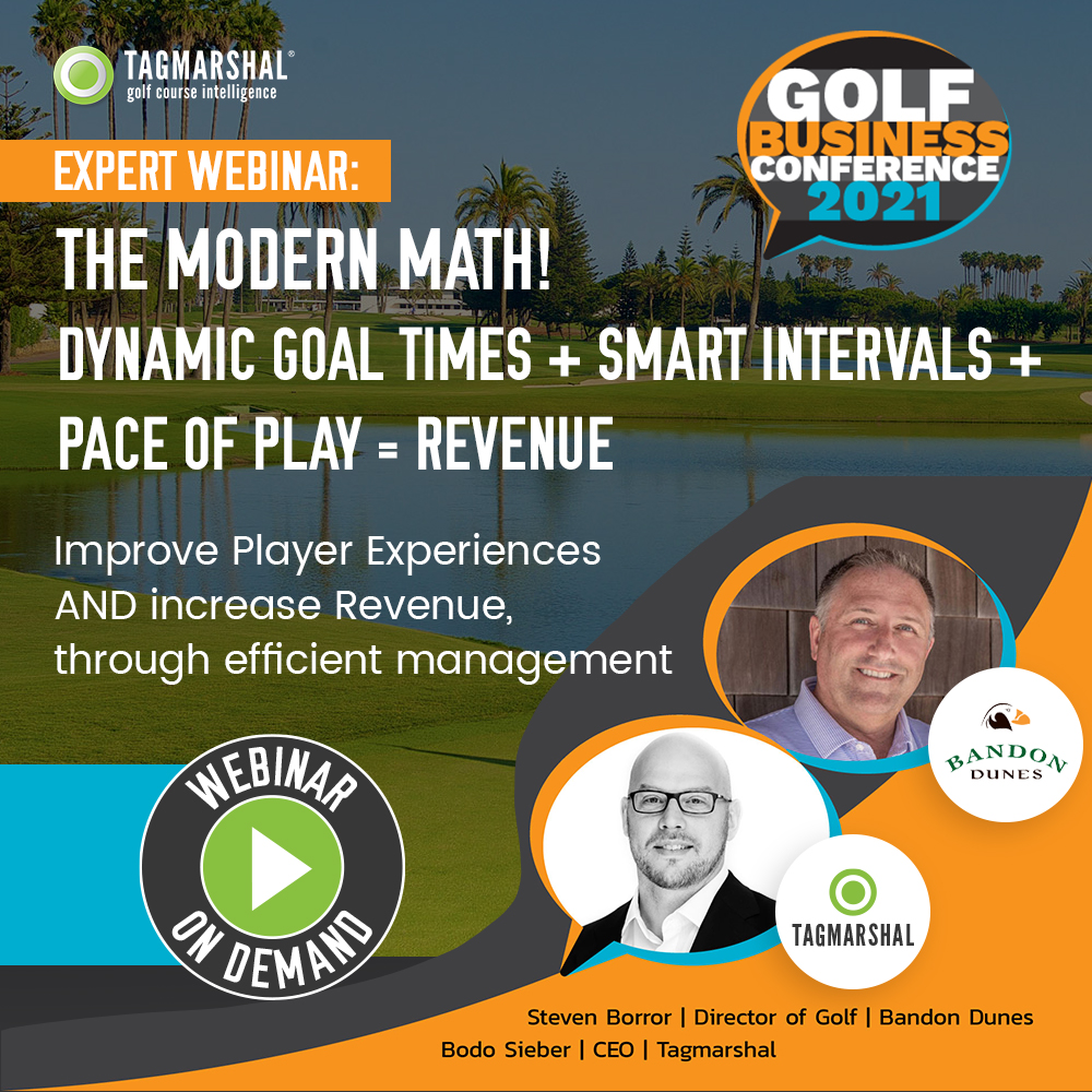 Webinar: The modern Math! Dynamic goal times + smart Intervals + Pace of Play = Revenue