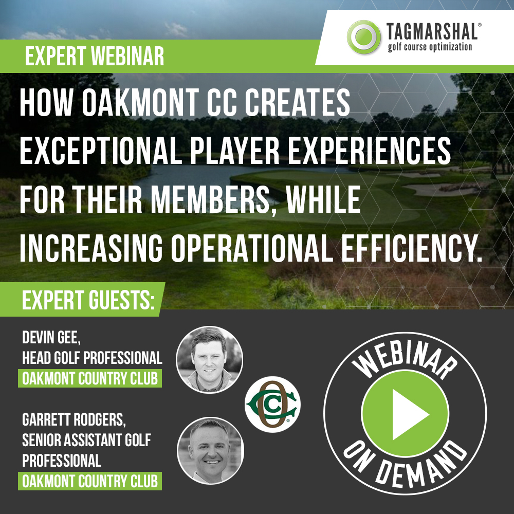 Tagmarshal Educational Webinar: Oakmont Country Club