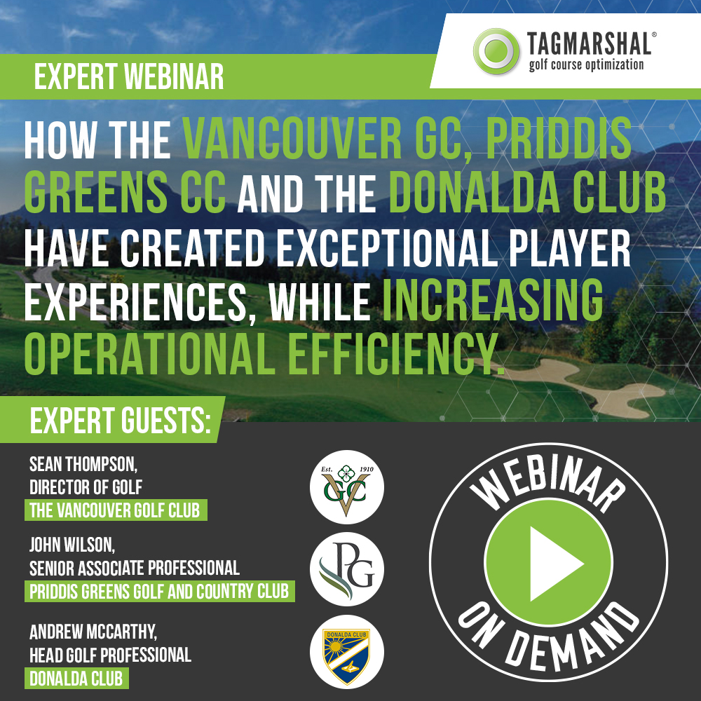 Tagmarshal Educational Webinar: Vancouver GC, Priddis Greens CC and Donalda Club