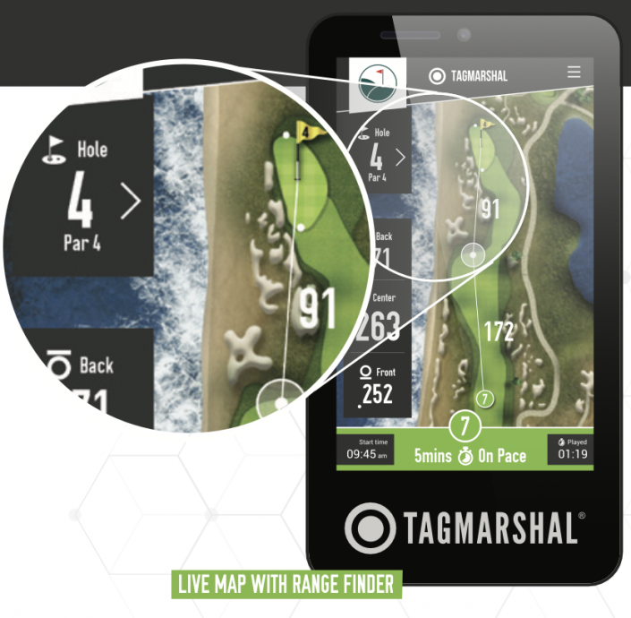 Golf Cart GPS Tagmarshal's 2Way 8inch cart screens A powerful