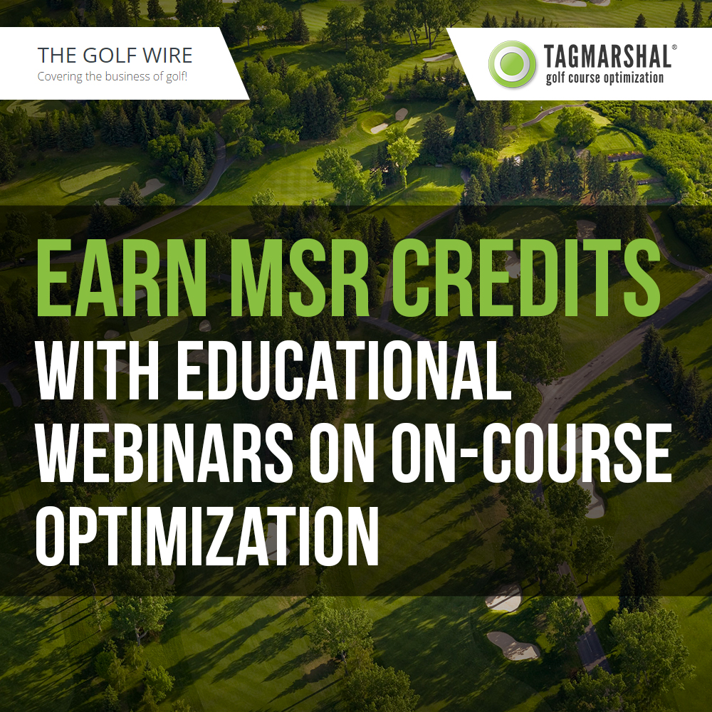 Earn MSR credits with educational webinars on on-course optimization