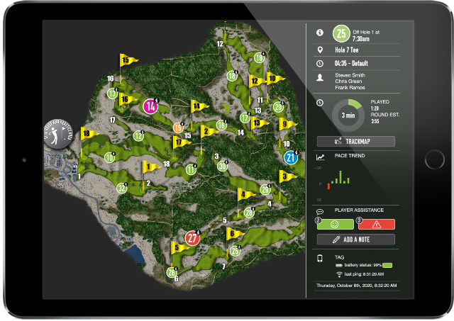Odysseus Lyrical På kanten Golf Cart GPS: Tagmarshal's 2Way 8inch cart screens - A powerful &  necessary tool - Golf Cart GPS - Pace of Play Golf Management Software