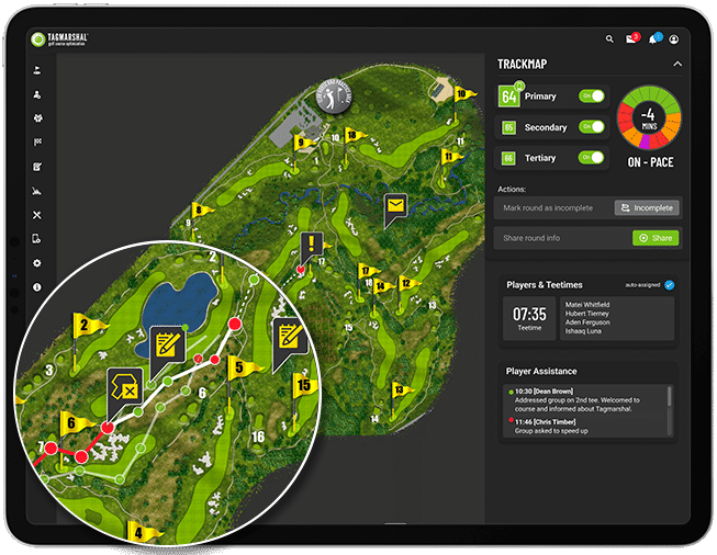 golf cart gps track map