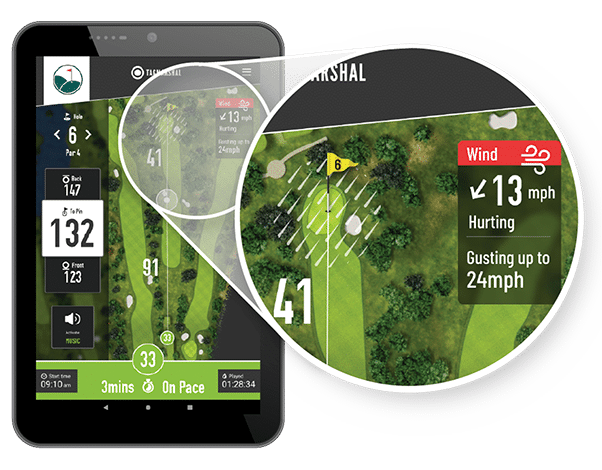 golf cart gps systems wind-tag