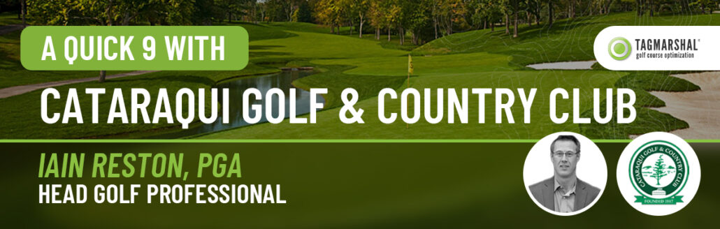 golf cart gps cataraqui golf & country club banner