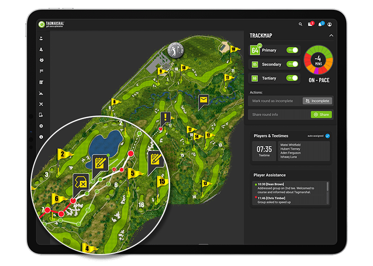 golf cart gps systems track map