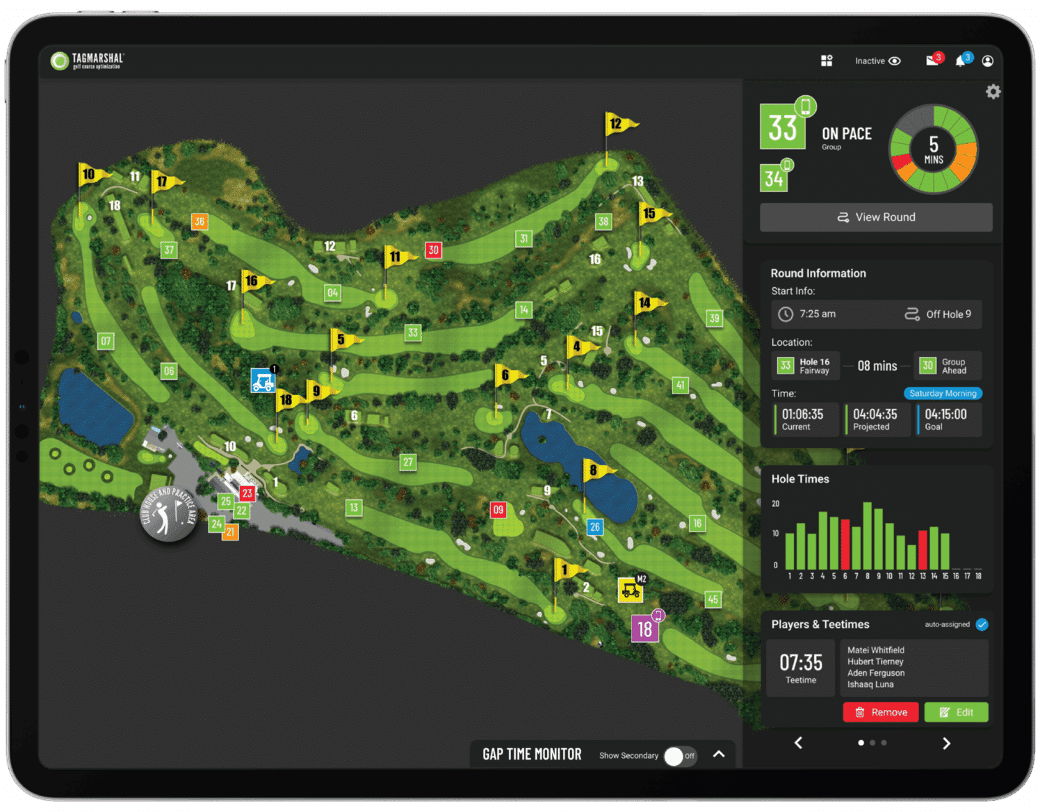 golf cart gps system live map