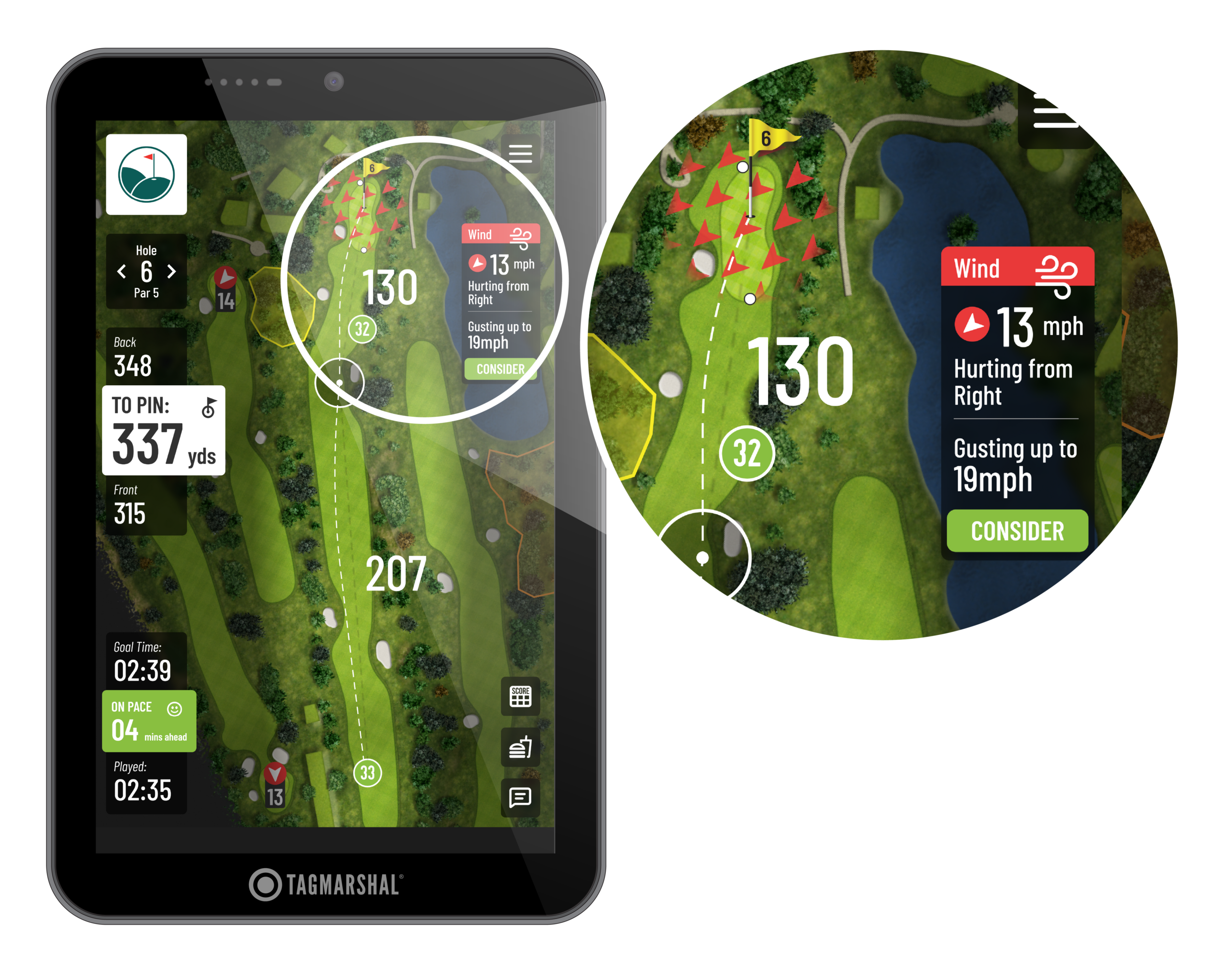golf cart gps systems windtag focus 2way 
