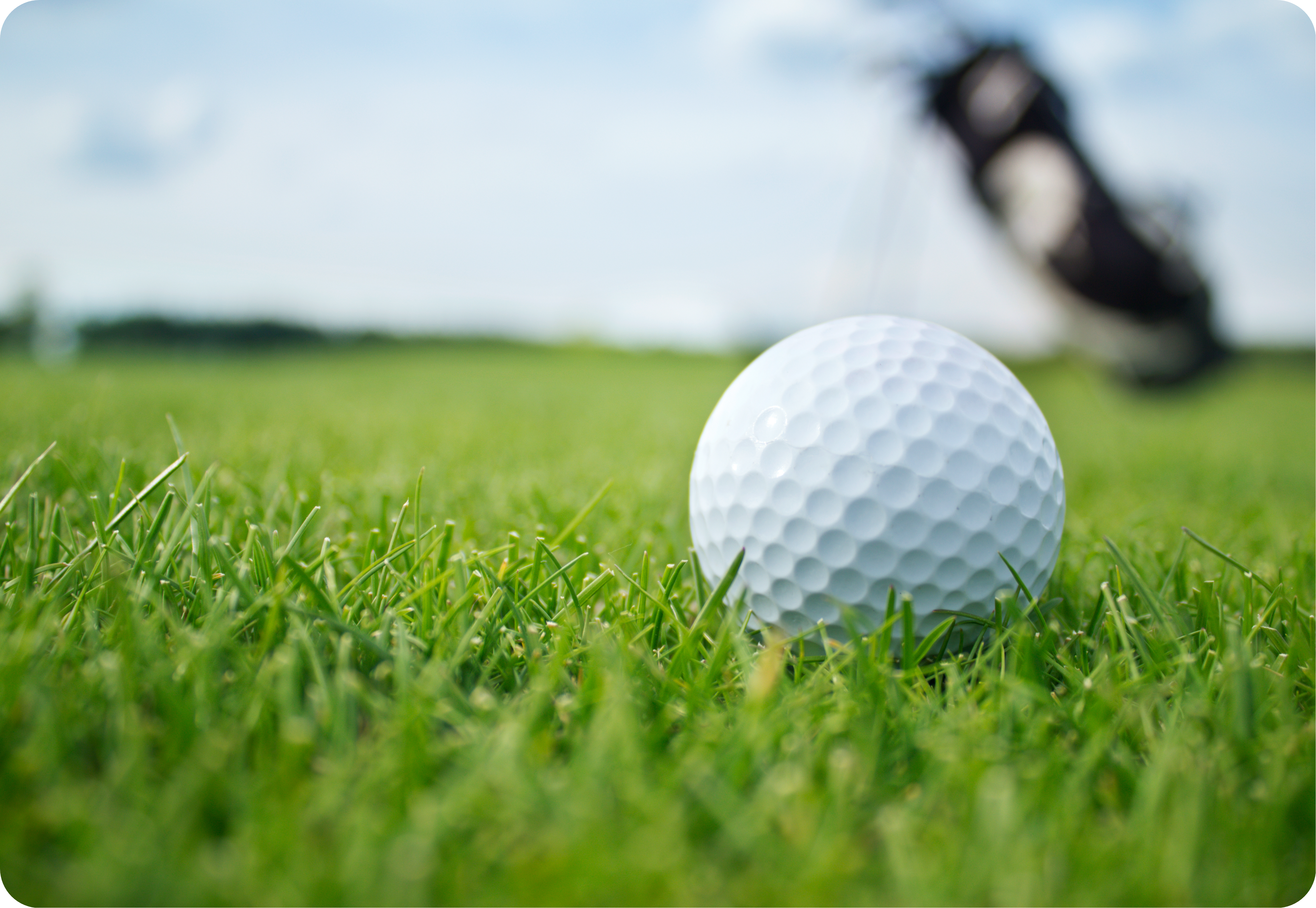 golf cart gps system golf ball on fairway